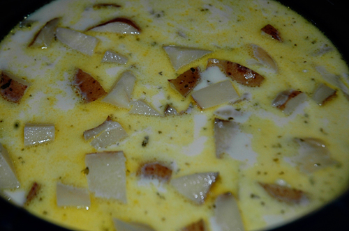 Potato Soup Boiling