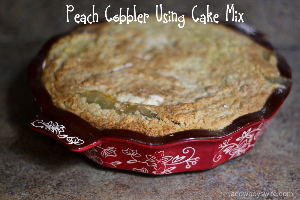 Peach Cobbler Using Cake Mix