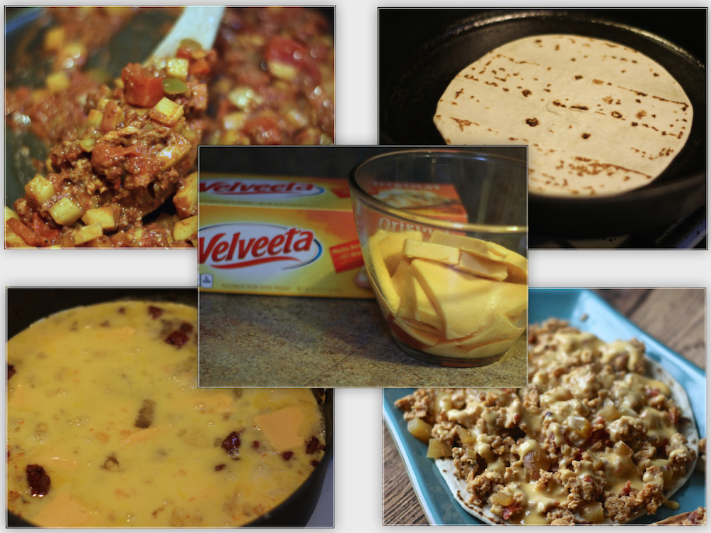 VELVEETA® mexican brunch recipe steps