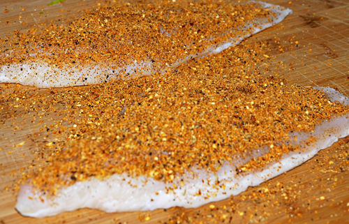 Catfish with Creole seasoning