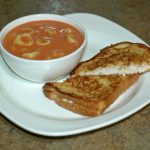 Tortellini, Tomato Soup with Grilled Cheese