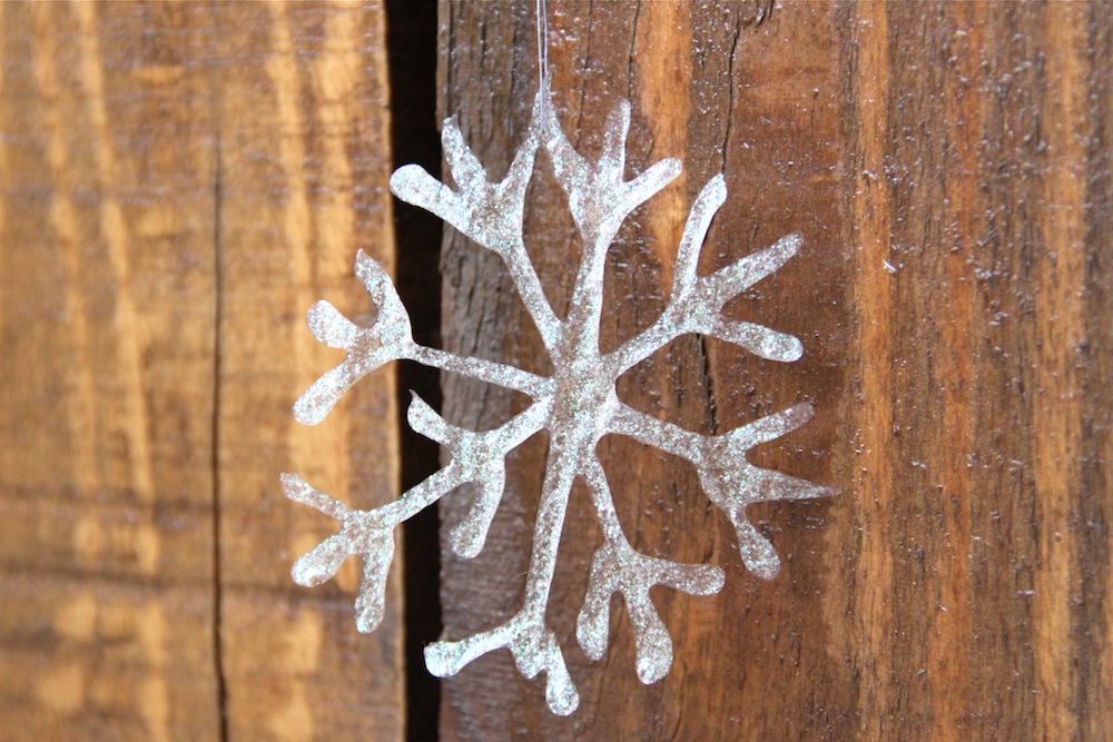 Glittered Glue Snowflake
