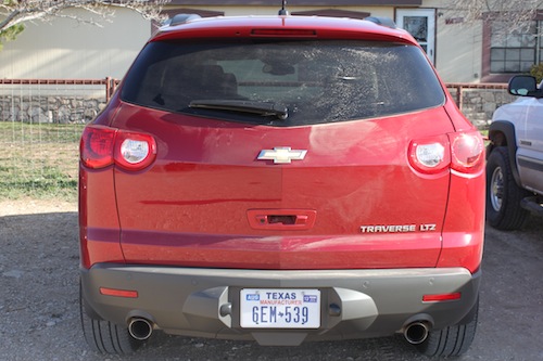 chevy traverse rear end