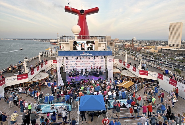 Carnival Freedom honoring Miltary Families with Martina McBride