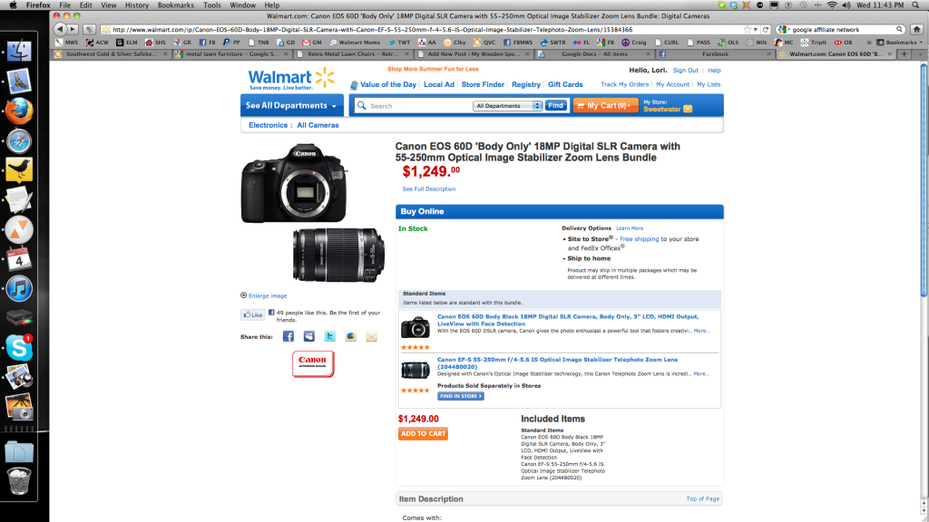 walmart canon camera