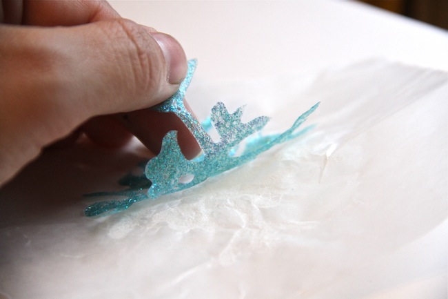 peeling snowflakes