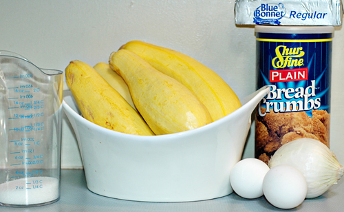 Baked Squash ingredients
