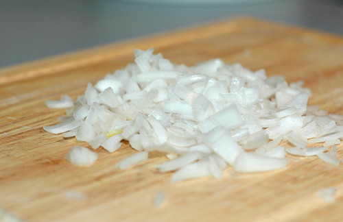 chopped diced onion