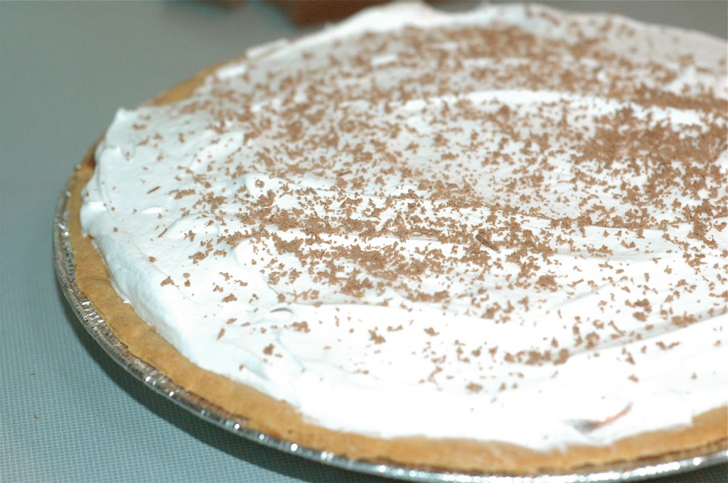 Chocolate Banana Pie with Whip Cream