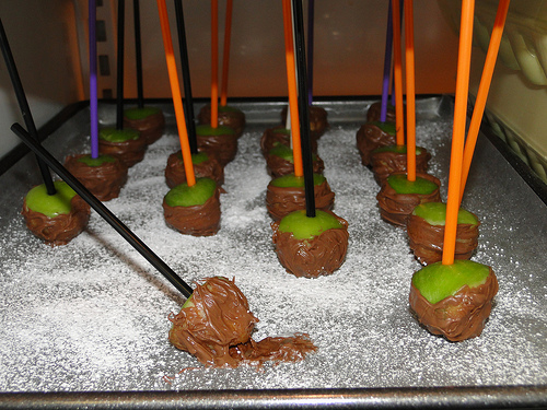 dipped apple bites