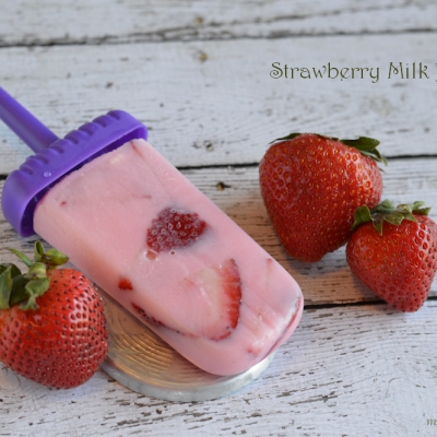 Strawberry Milk Pops