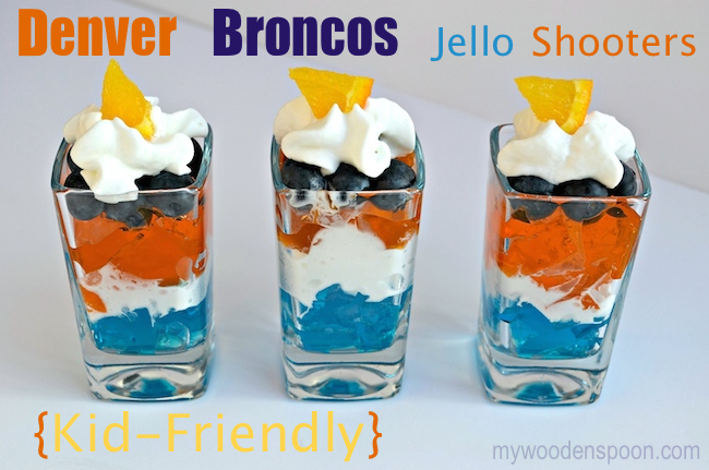 Denver Broncos Jello Shooters for Kids