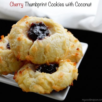 Recipe: Cherry Thumbprint Cookies with Coconut