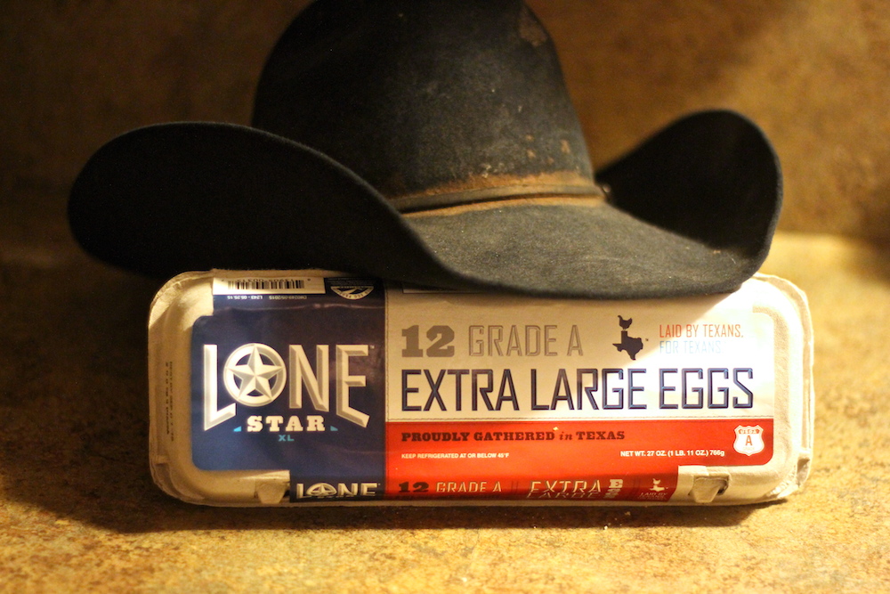 Lone Star Eggs Carton