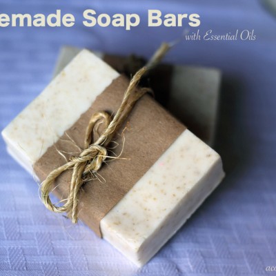 Homemade Soap Bars with Essential Oils