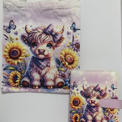 Big Yellow Daisy Cow | Tote & A5 Binder Set