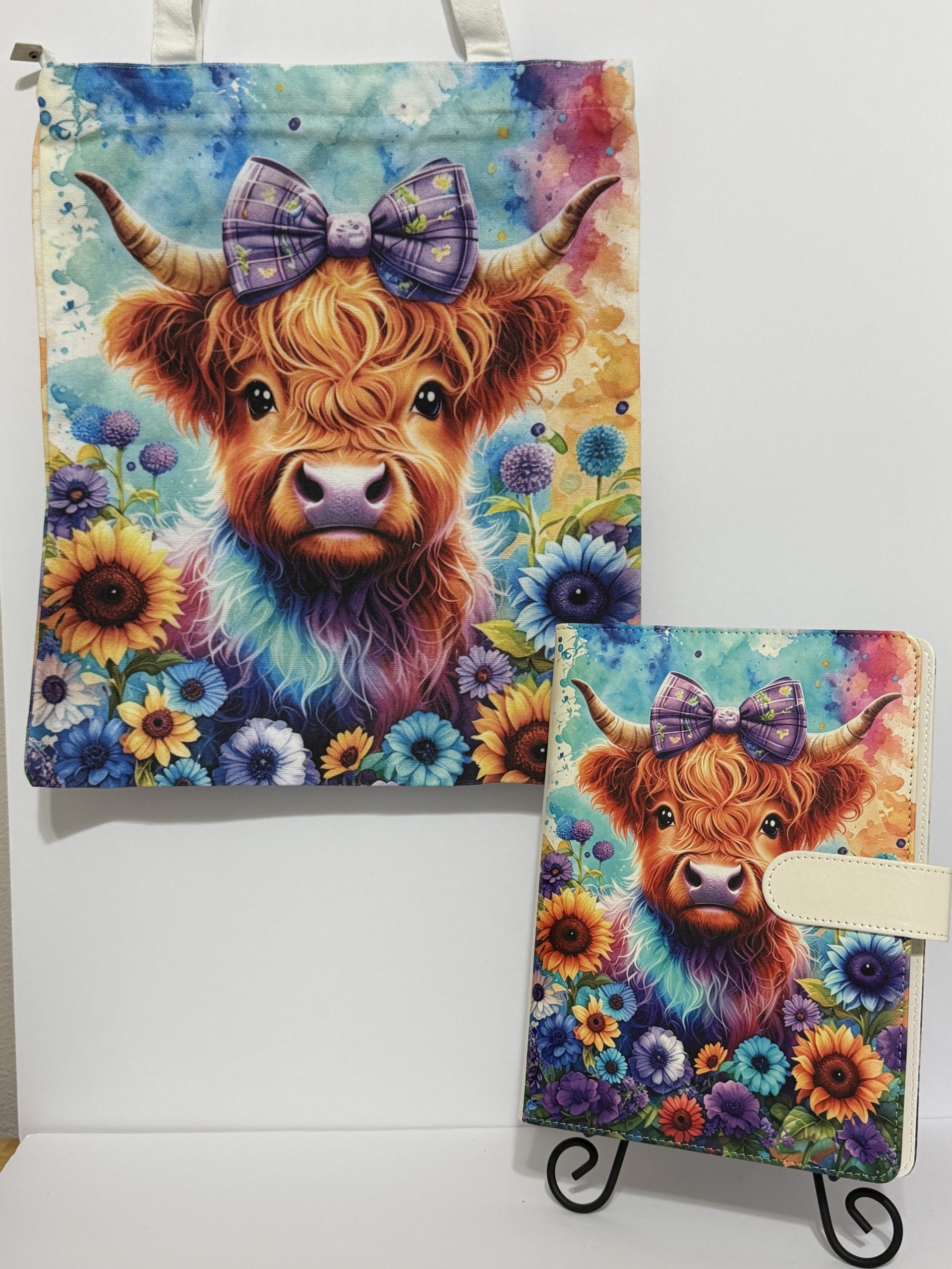 Blue Colorful Cow
