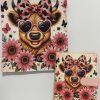 Pink Heart Sunglasses Cow
