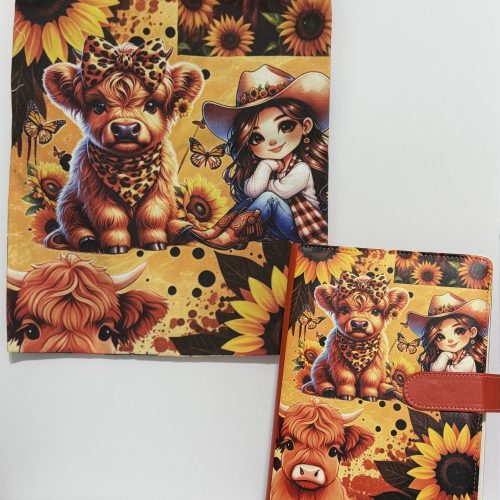 Yellow Daisy Cowgirl | Tote & A5 Binder Set