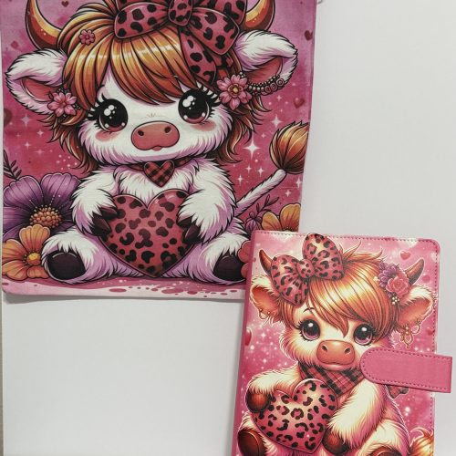 Cow with Big Heart | Tote & A5 Binder Set
