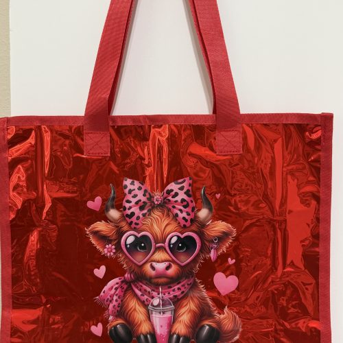 Martha Pink Cow | Jelly Tote Bag
