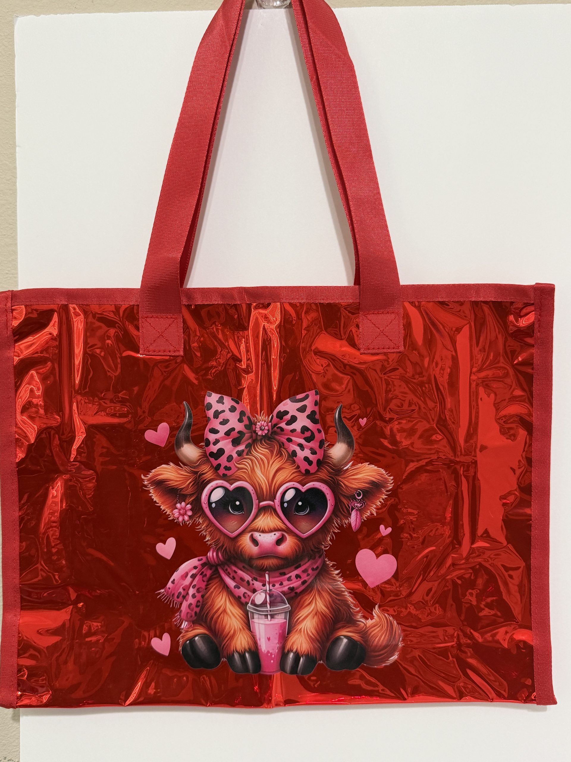 Martha Pink Cow Jelly Tote