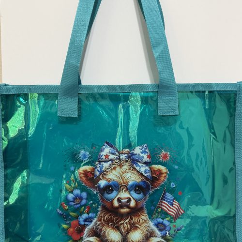Stars and Stripes Cow | Jelly Tote Bag