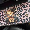Pink Leopard Tutu Cow Desk Mat