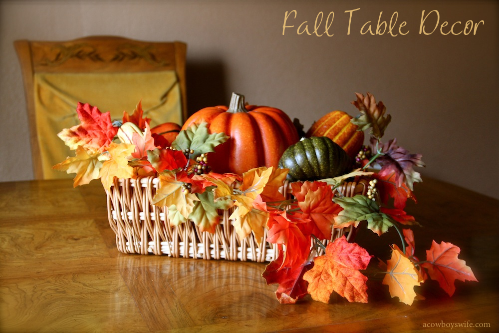 Fall Table Decor