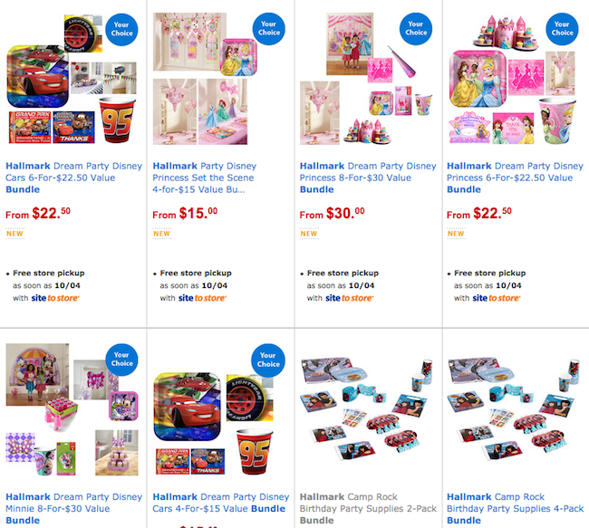 hallmark birthday bundles at walmart