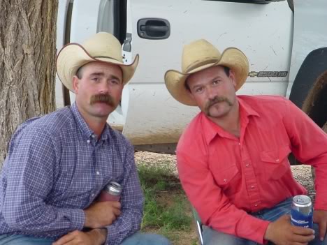 Andy on the left, Rooster on the right!