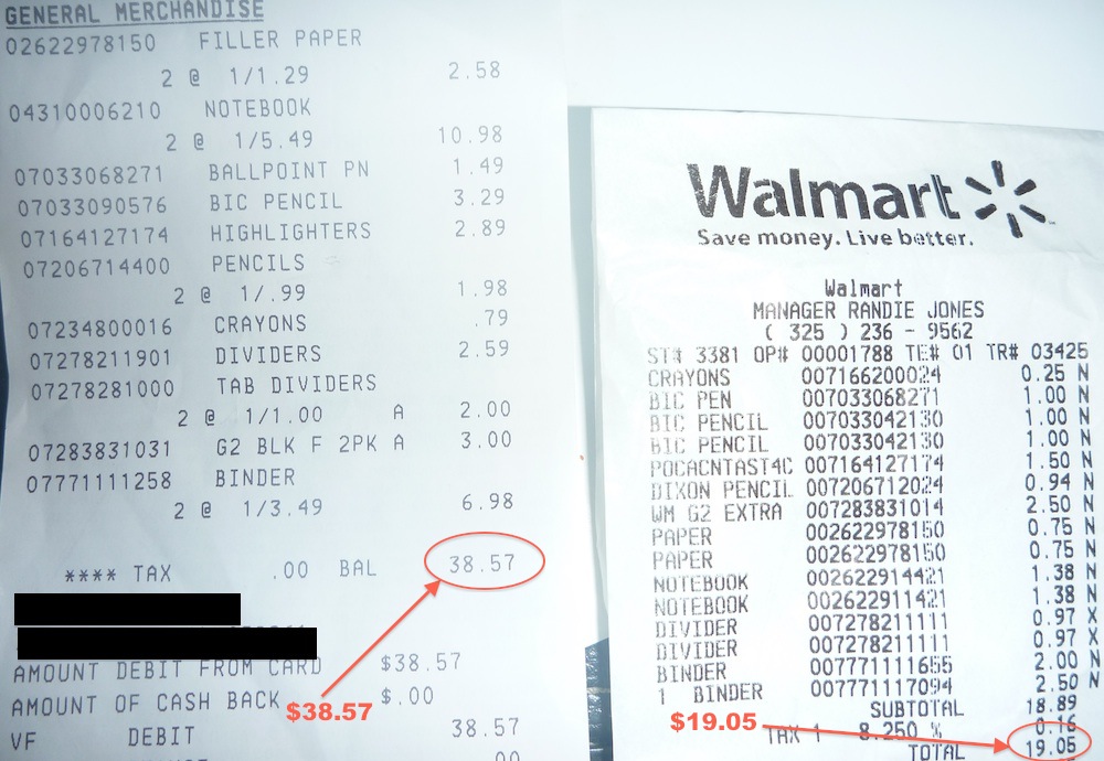 Back to School Shopping Showdown-Walmart vs Kmart - A Cowboy's Wife