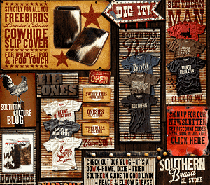 Southern Brand -the south, outlaw, alt country music, blues, bbq, Americana