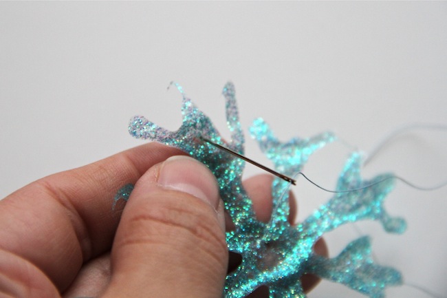 DIY Snowflakes Craft Using Glittered Glue, A Cowboy's Wife